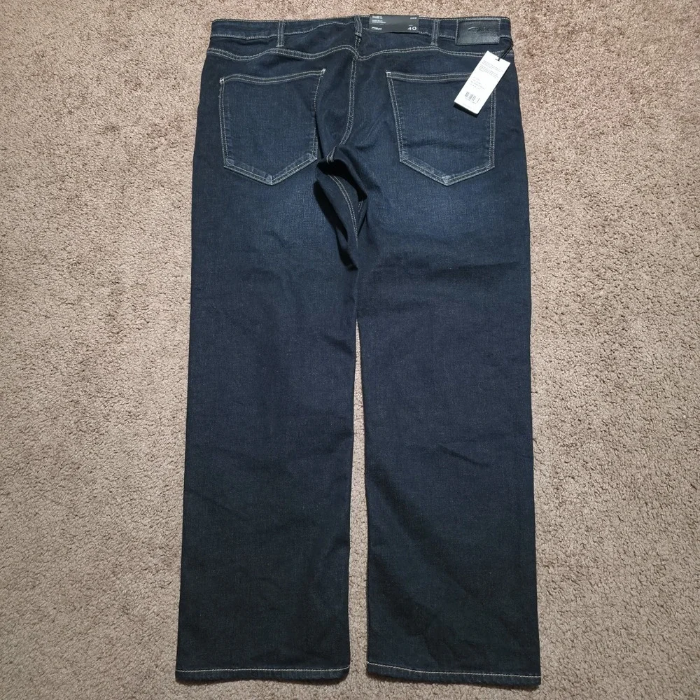 SILVER Jeans Mens 40 x 30 EDDIE Big & Tall Relaxed Fit Tapered Leg Dark Blue NEW